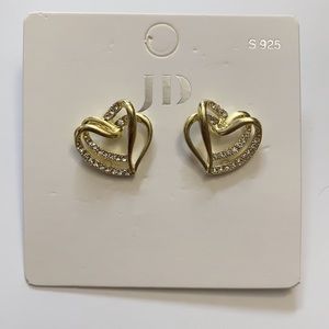 Cute Double heart earrings